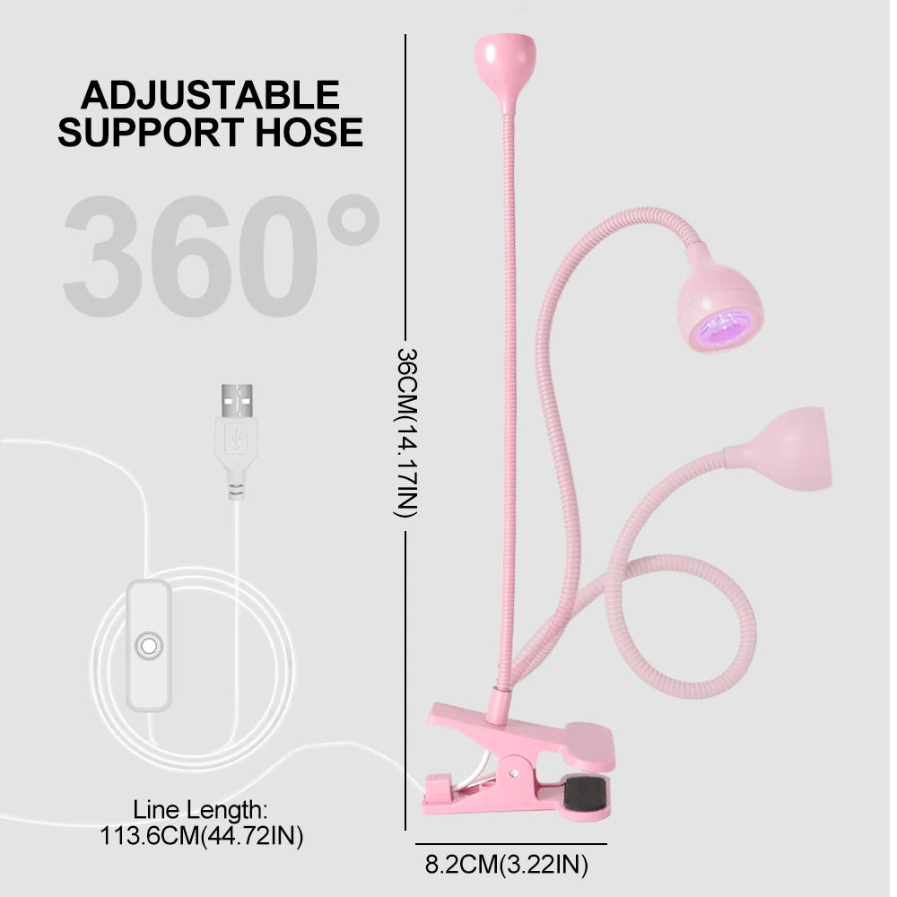 Lampada UV/LED flessibile da tavolo per manicure