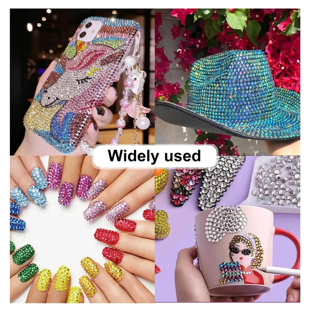 Kit di strass colorati 3 mm per nail art