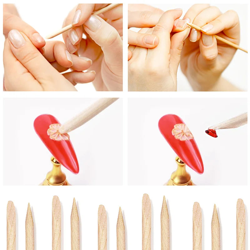 Bastoncini in legno per manicure e nail art