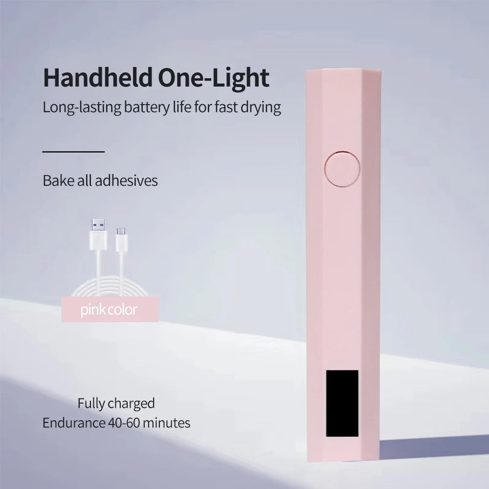 Mini lampada UV/LED portatile per unghie