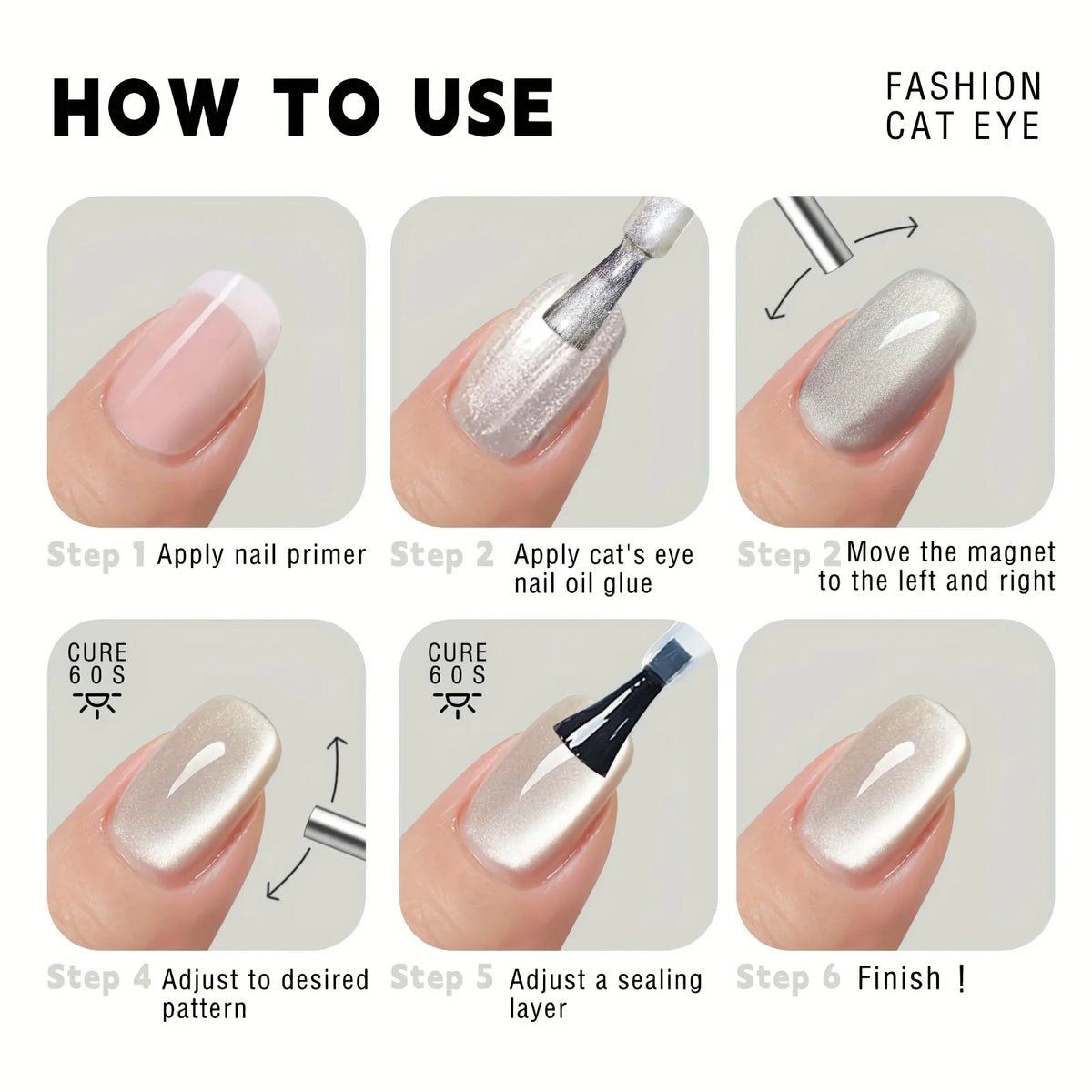 Penna magnetica Cat Eye per nail art