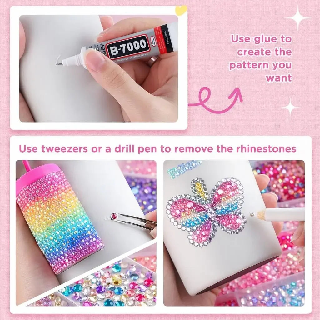 Kit di strass colorati 3 mm per nail art