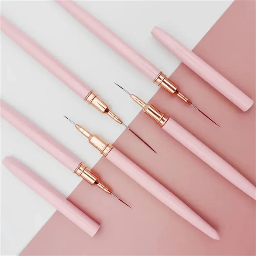 Set di 5 pennelli per nail art di precisione