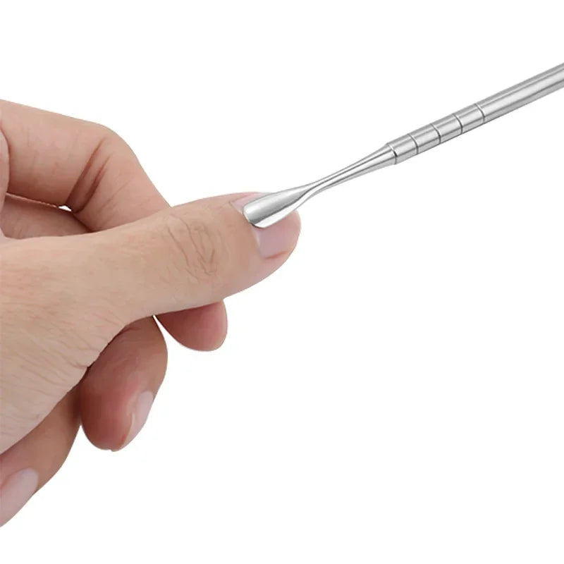 Spingicuticole professionale in acciaio a doppia punta
