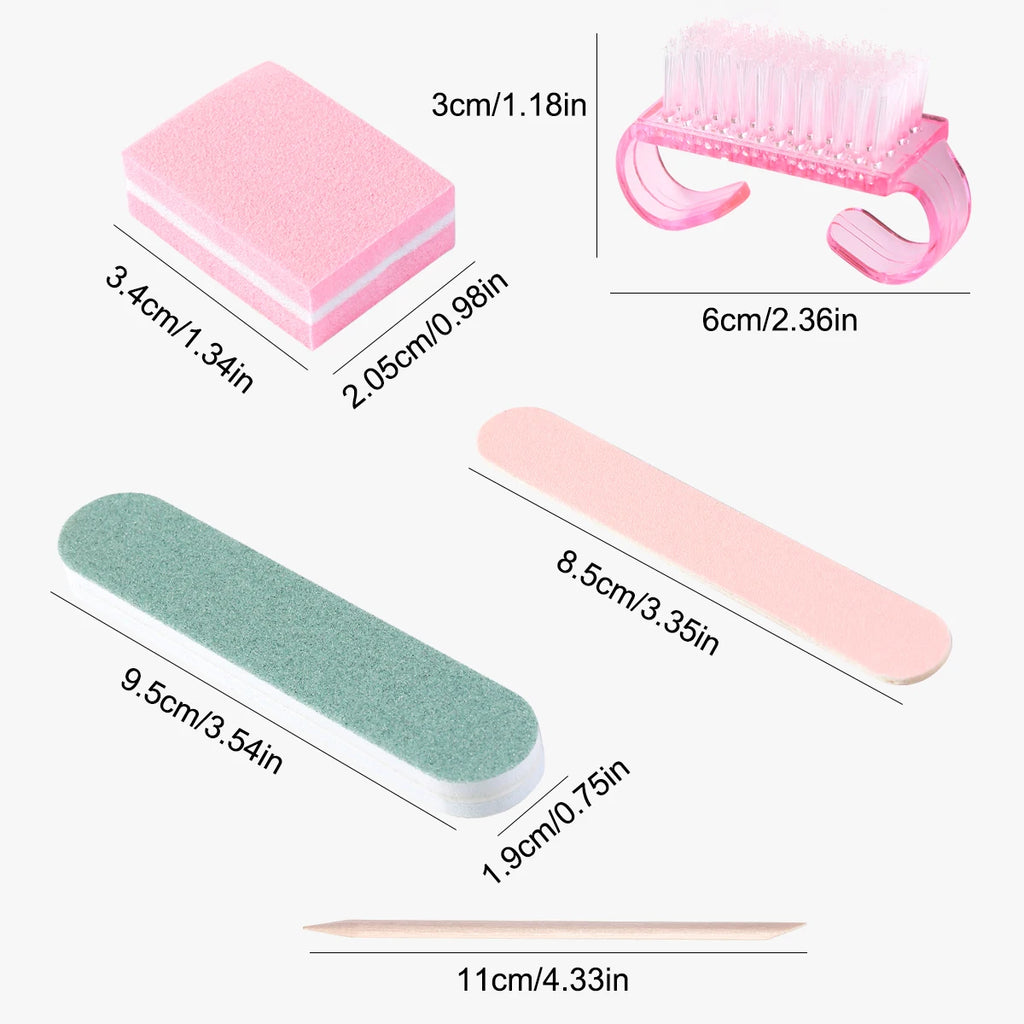 kit preparazione unghie - 5 accessori