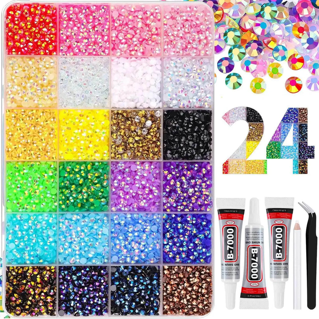 Kit di strass colorati 3 mm per nail art