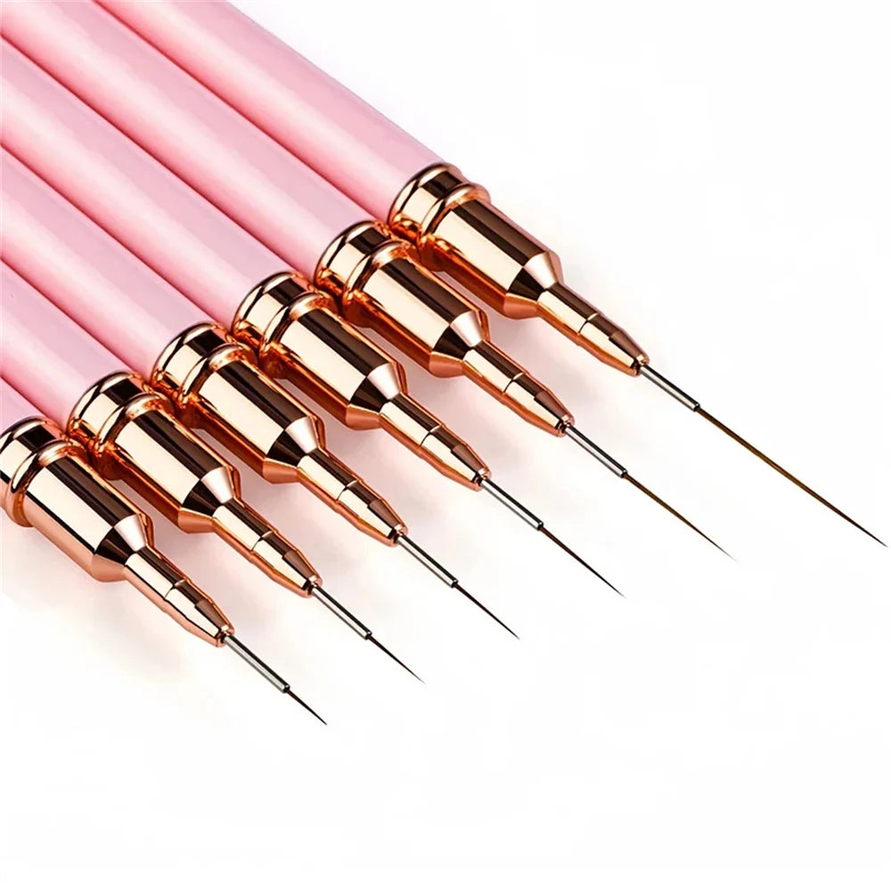 Set di 5 pennelli per nail art di precisione