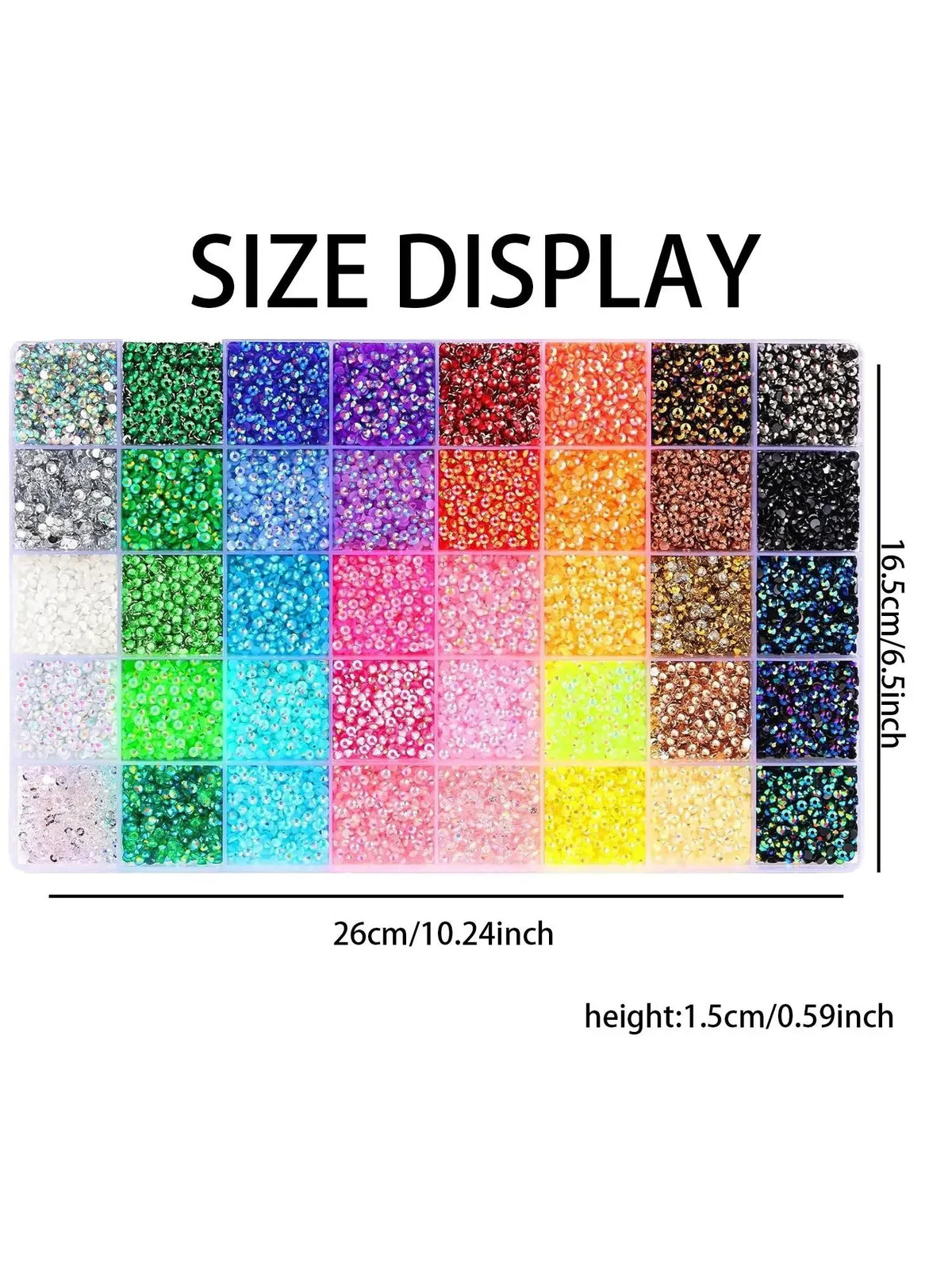 Kit di strass colorati 3 mm per nail art