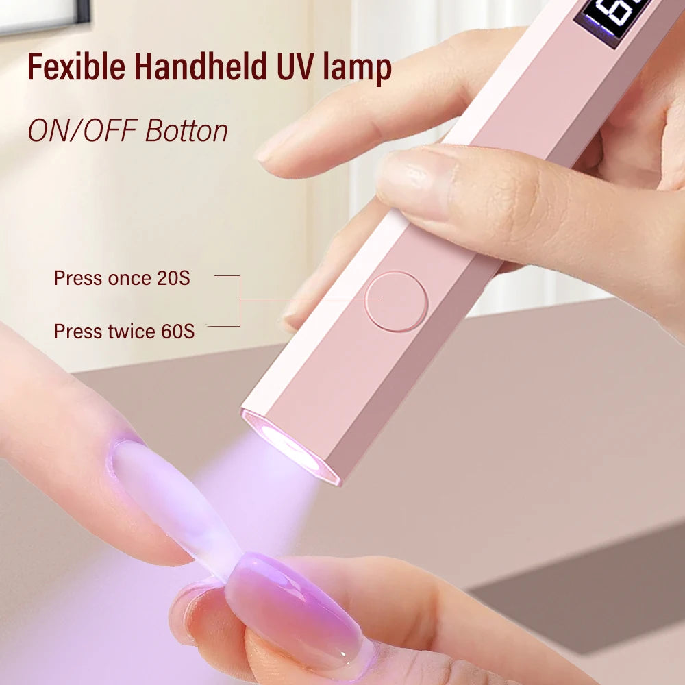 Mini lampada UV/LED portatile per unghie
