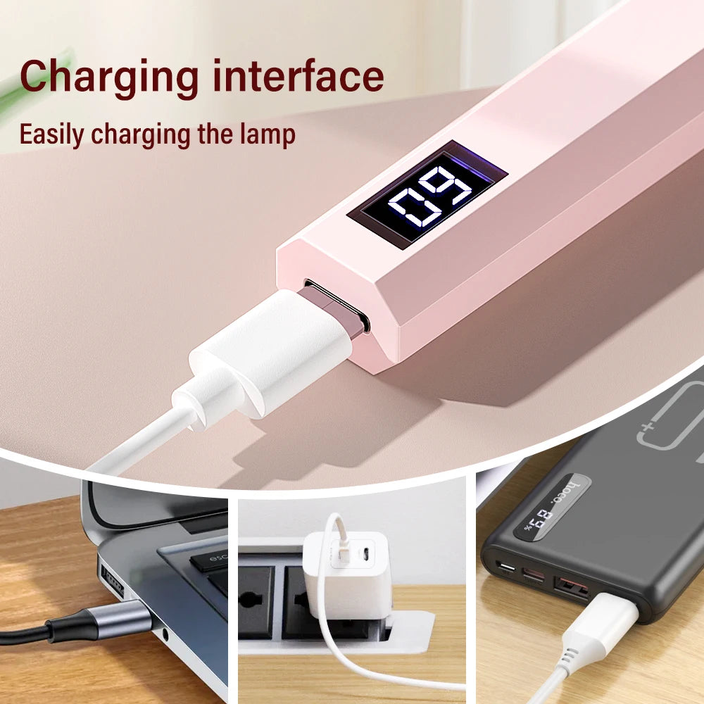 Mini lampada UV/LED portatile per unghie