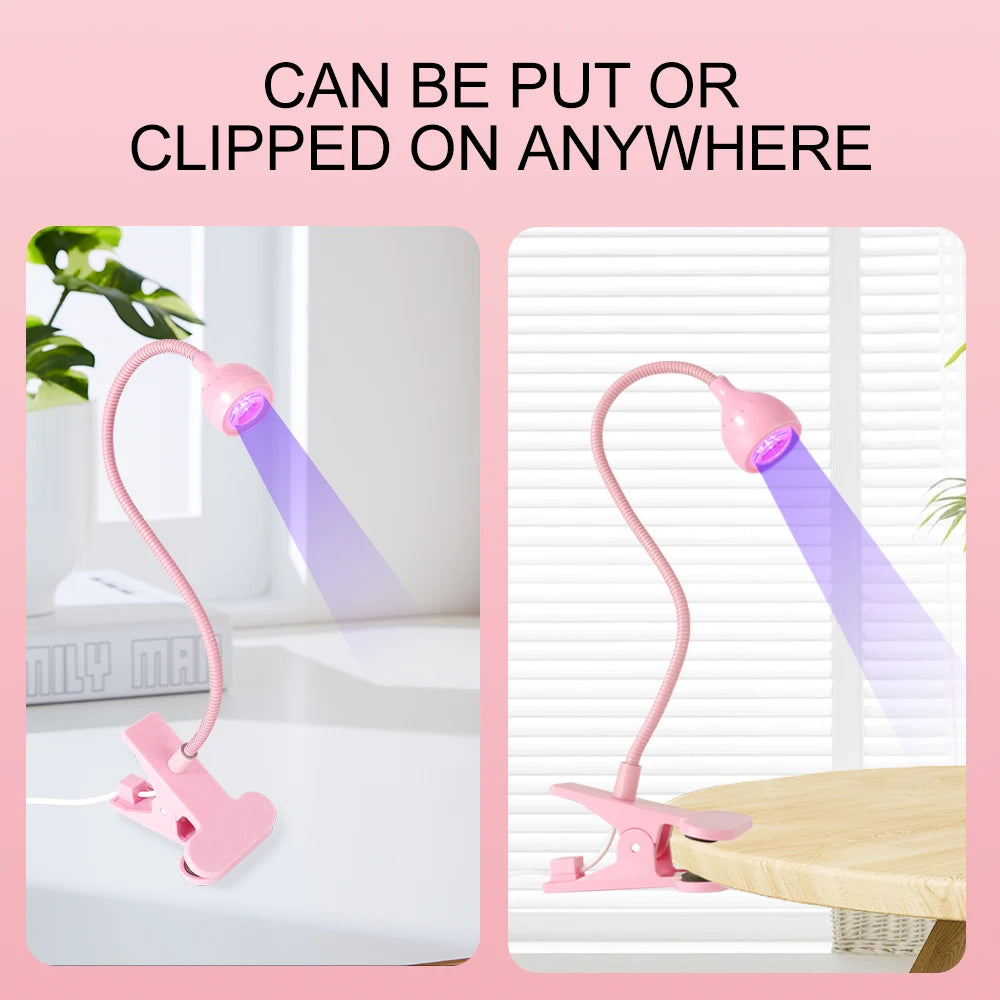 Lampada UV/LED flessibile da tavolo per manicure