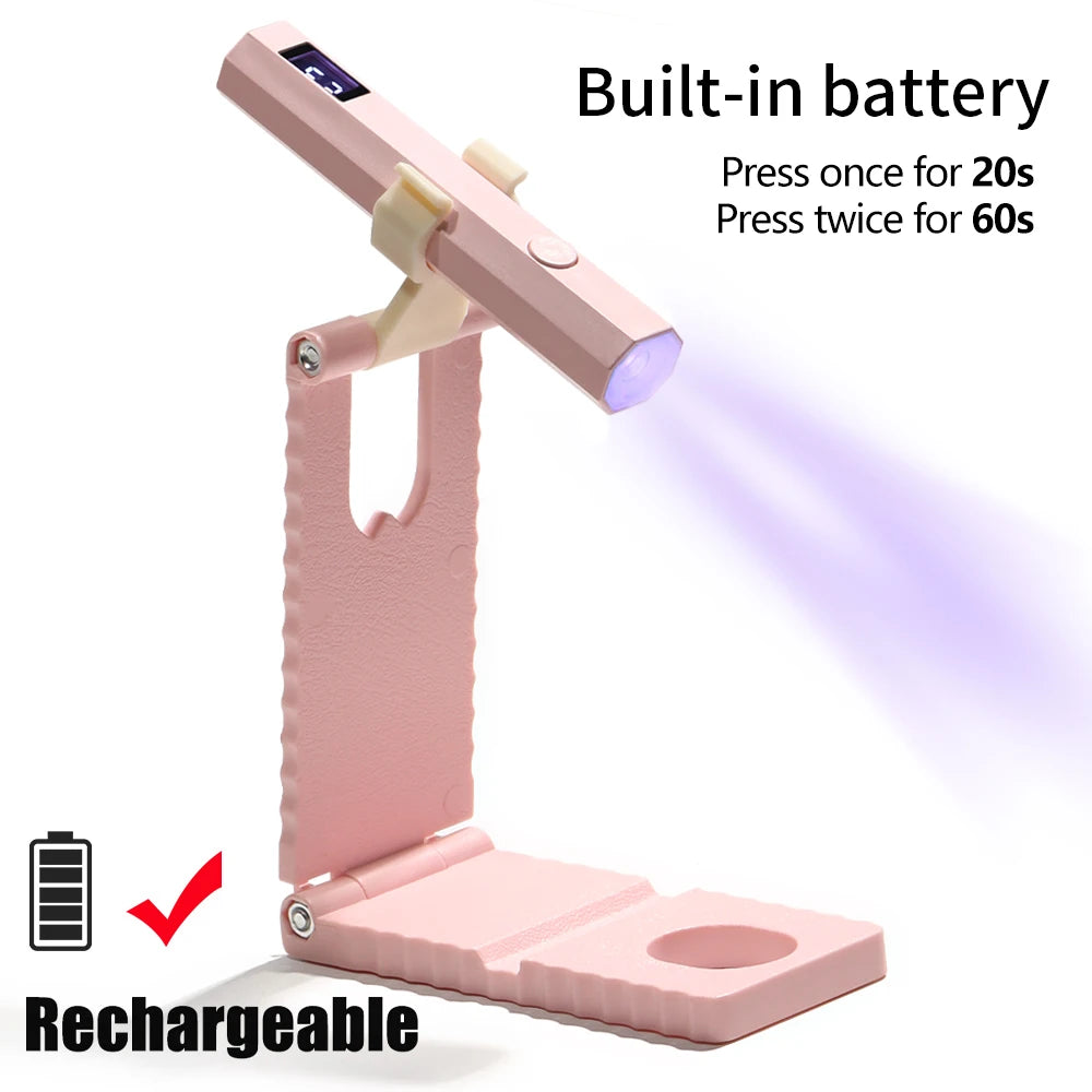 Mini lampada UV/LED portatile per unghie