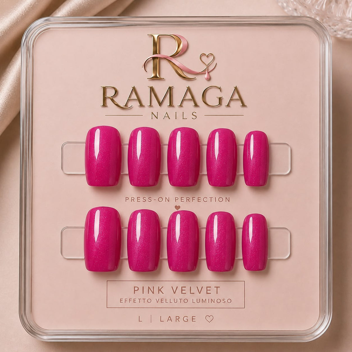 Pink Velvet – Press-on in gel