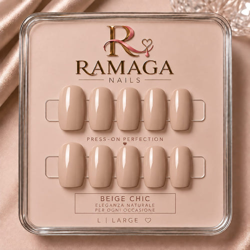 Beige Chic - press-on Ramaga Nails