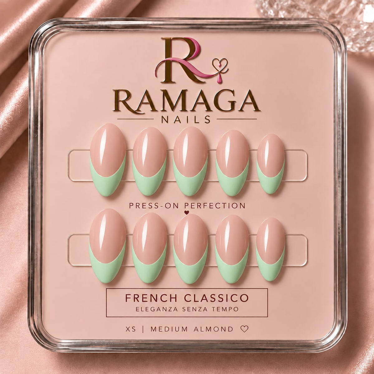 French Menta - press-on Ramaga Nails