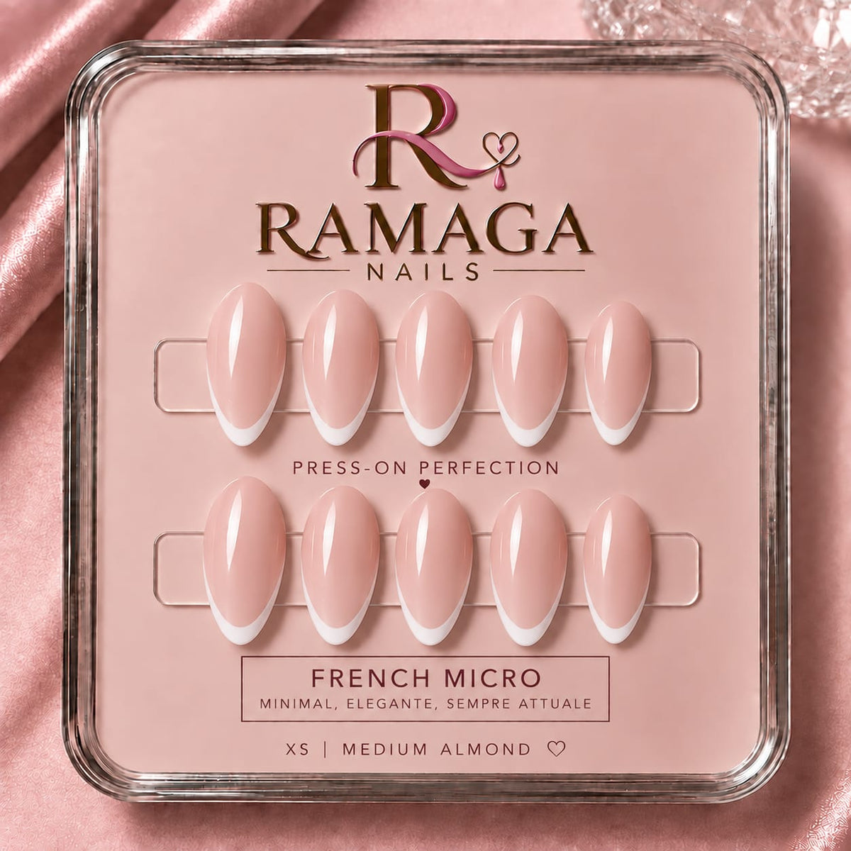French Micro - press-on Ramaga Nails