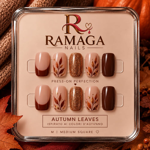 Autumn Leaves - press-on Ramaga Nails