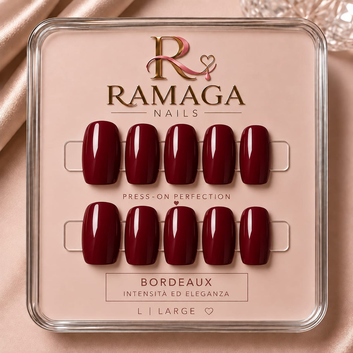 Bordeaux - press-on Ramaga Nails