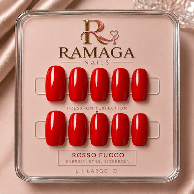 Rosso Fuoco – Press-on in gel
