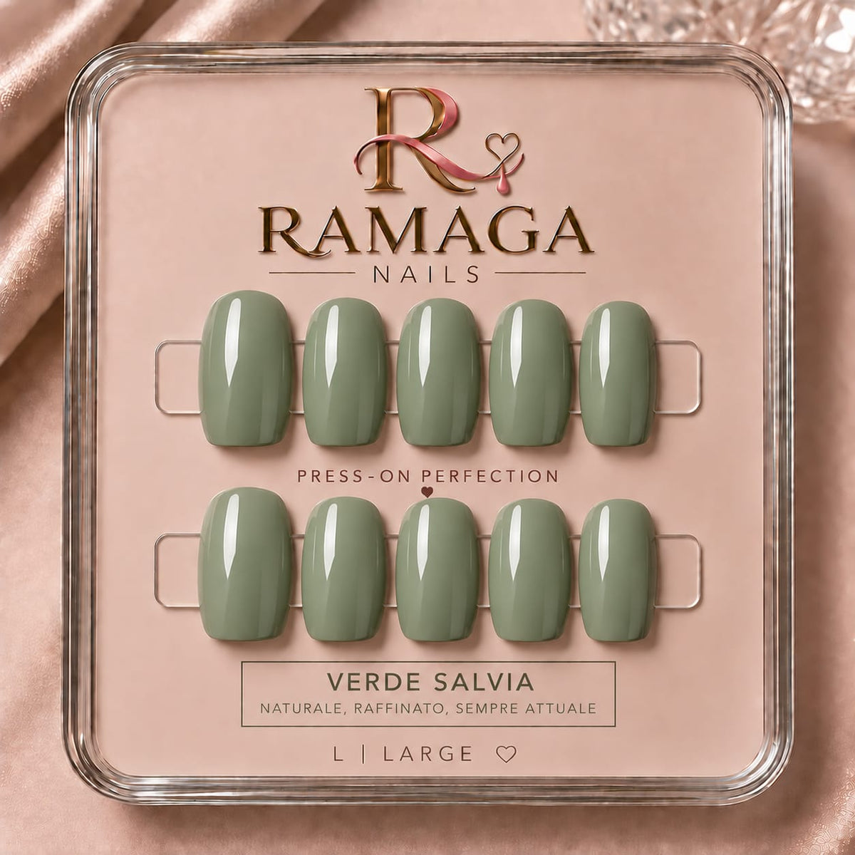Verde Salvia - press-on Ramaga Nails