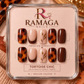 Tortoise Chic - press-on Ramaga Nails
